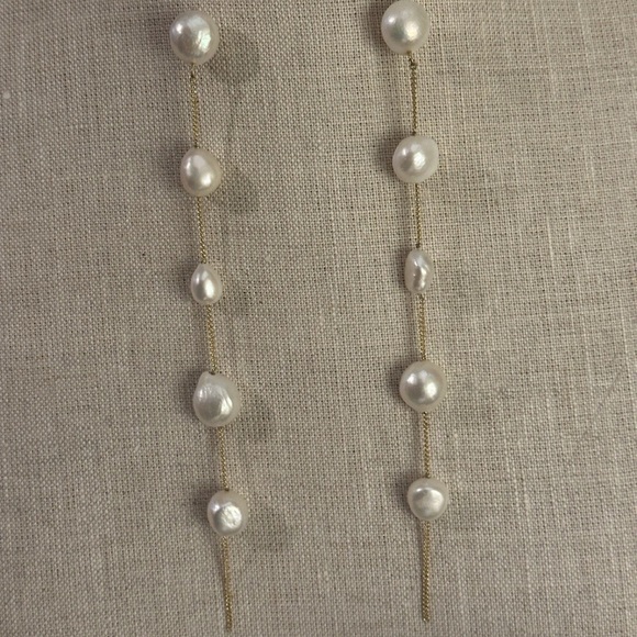 cult gaia Jewelry - Cult Gaia Gold and White Pearl Earrings